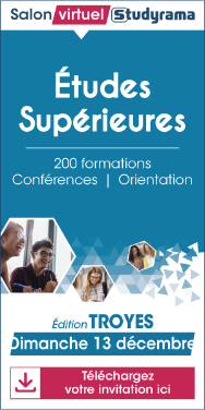 Affiche pour le Salon Studyrama de Troyes (édition 2020)
