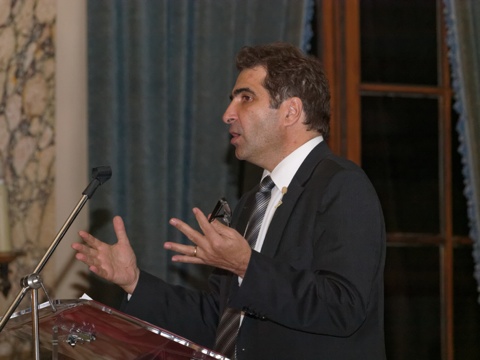 Christian Jacob pendant son exposé