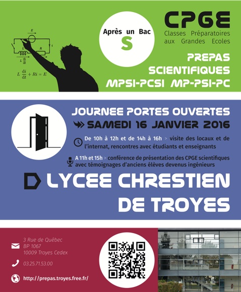 Journée Portes Ouvertes au lycée Chrestien de Troyes
