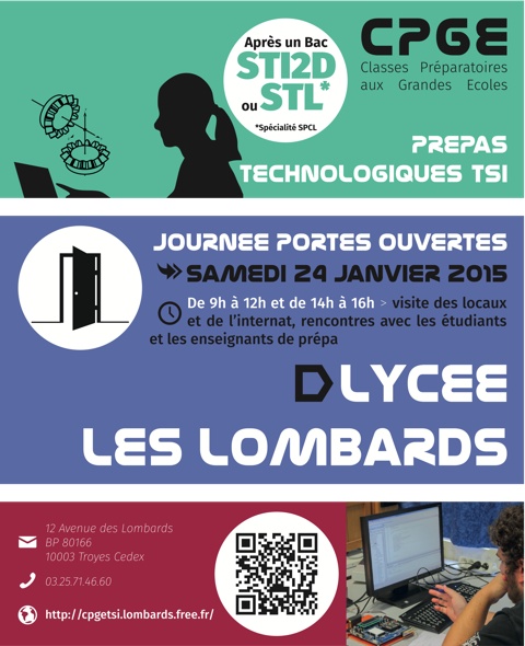 Journée Portes Ouvertes au lycée Les Lombards